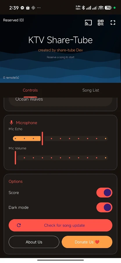 Score and options