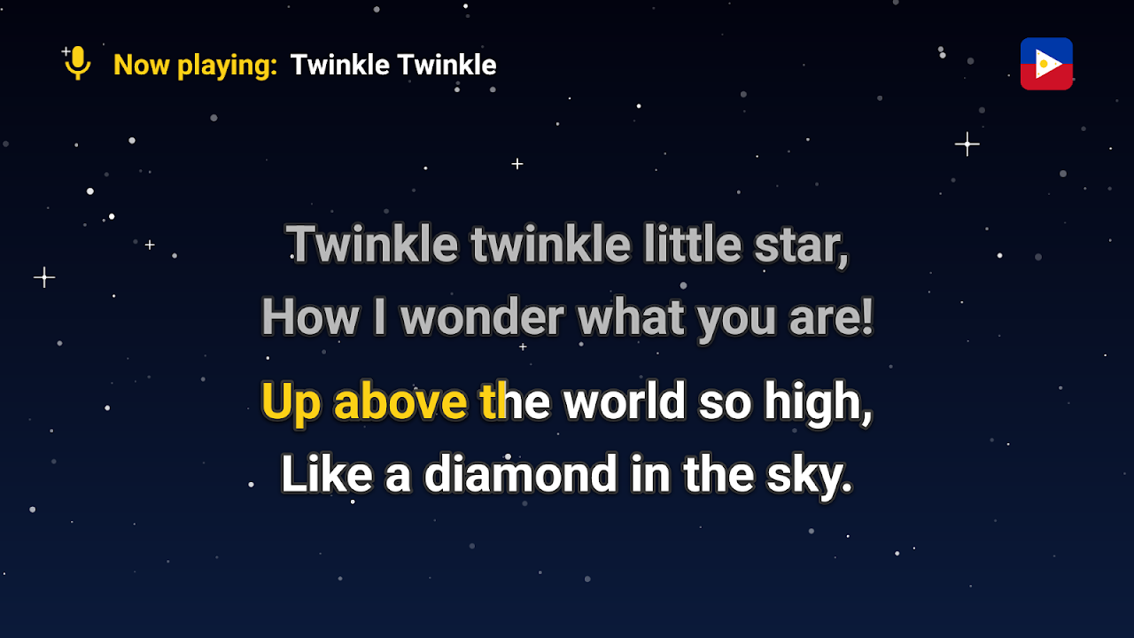 Karaoke background